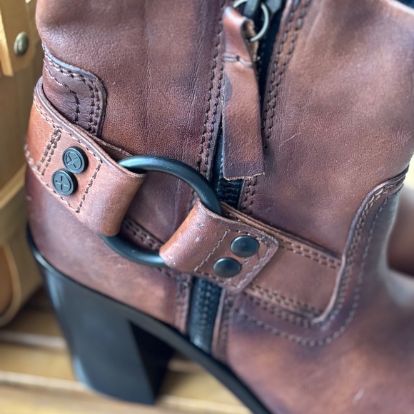 Diesel D Flamingo Italian leather brown boots size 7/37 - Picture 10 of 14